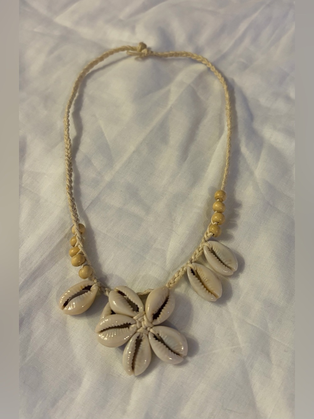 Y2K Vintage Cowrie Shell Braided Cord Choker